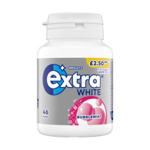 Wrigleys Extra White BUBBLEMINT SUGAR FREE 64g