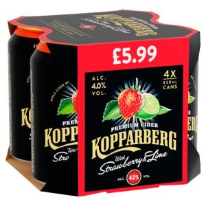 Kopparberg Strawberry & Lime 4 X 330Ml
